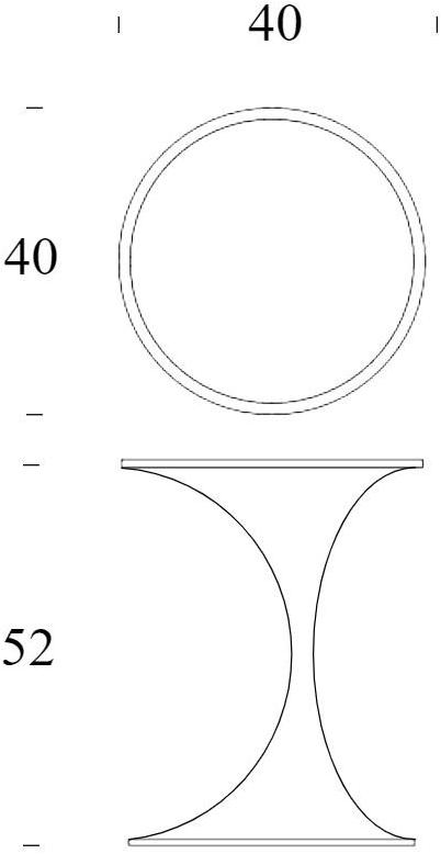 Tonin Casa Круглый сервировочный стол sun-id-1421391 - Вид №6