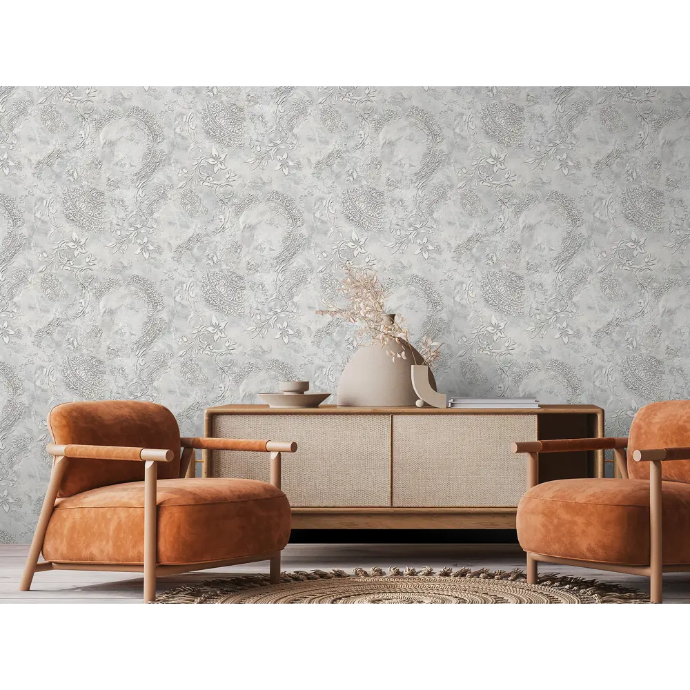 Обои флизелиновые Victoria Stenova Da Vinci серые 1.06 м VS286747 STLM-2170156 - Вид №3