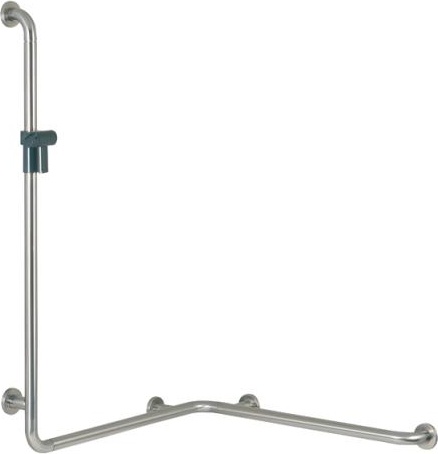 805.35.240R Поручень для душа с держателем для душа, правостороннее исполнение HEWI Greifen 