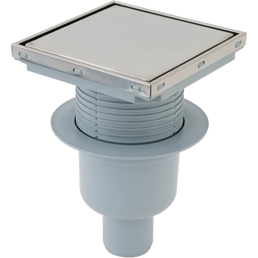 Трап для душа Ани пласт сухой затвор вертикальный слив 150x150 мм полипропилен STLM-2192199