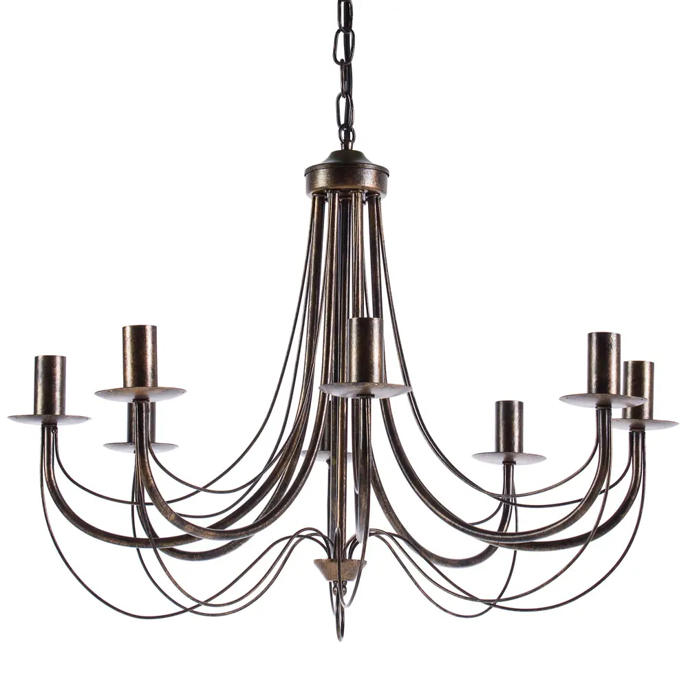 Люстра Gocce 8xE14x60 Вт, металл, цвет бронза Vitaluce STLM-2128234 - Вид №2