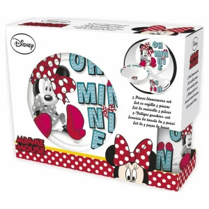 Набор детской керамической посуды в подарочной упаковке №6 "Минни", 3 предмета STOR МИННИ МАУС 335876 Красный