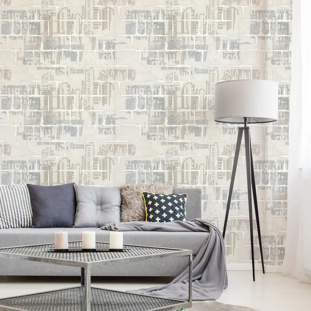 Обои виниловые Аспект Ру Бруклин белые 1.06 м 70311-11 STLM-2168012 - Вид №2
