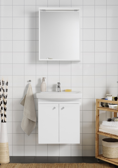 1751221 Life 600 В Комплекте С Зеркальным Белым Зеркальным Столбом Hafa  Белый 