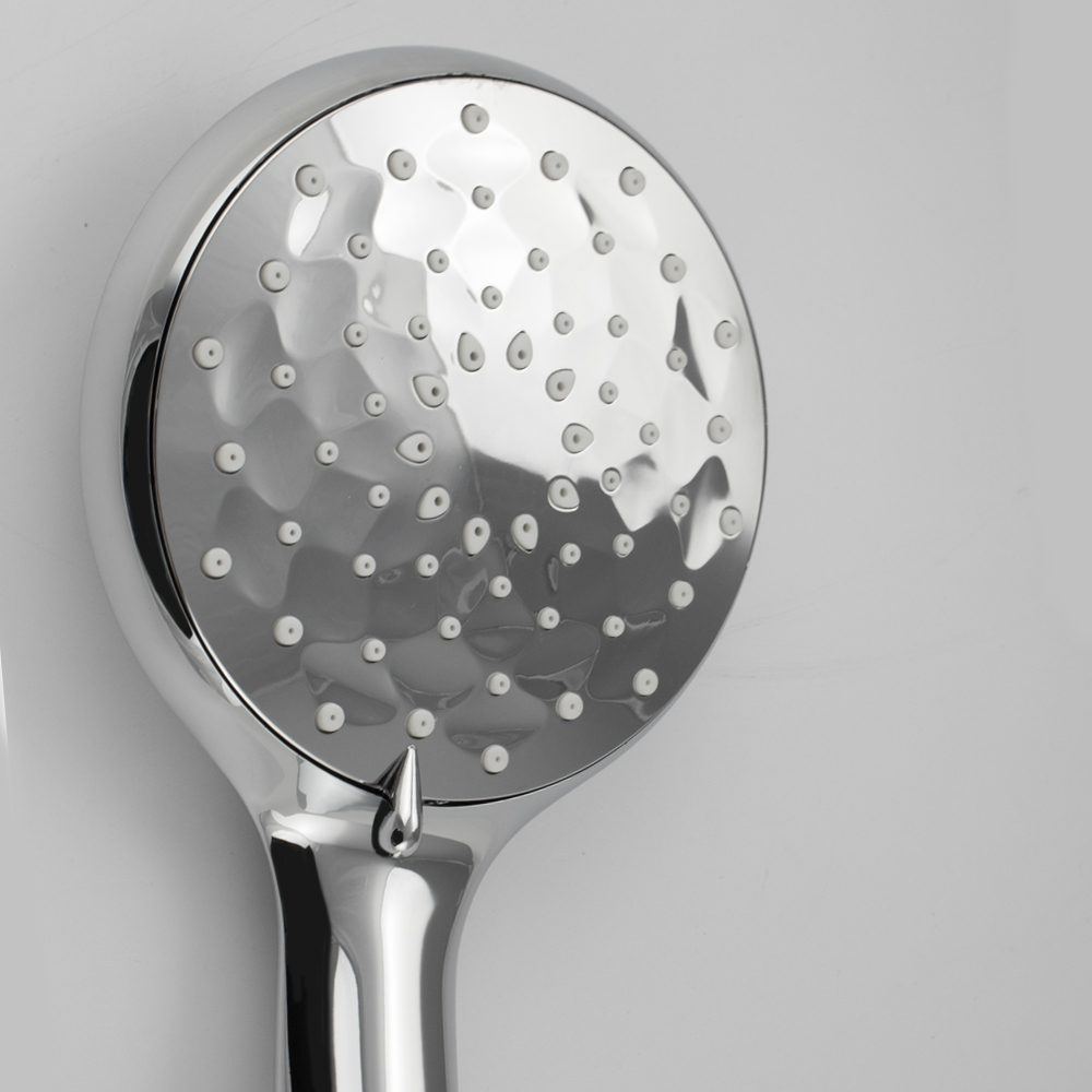 GFmark - Лейка душевая, массажная, хромированная, с ромбическим узором, код: 6019  - Вид №3