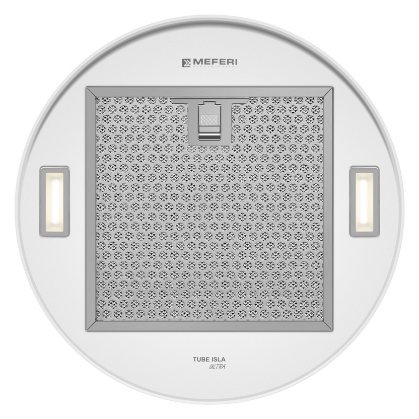 9202545 Вытяжка островная Meferi TUBE35WH ISLA ULTRA белый STDN-0002956 - Вид №8