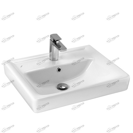 1WH302082 Подвесная раковина настенная прямоугольная AQUATON АМЕРИНА ЙОРК белая