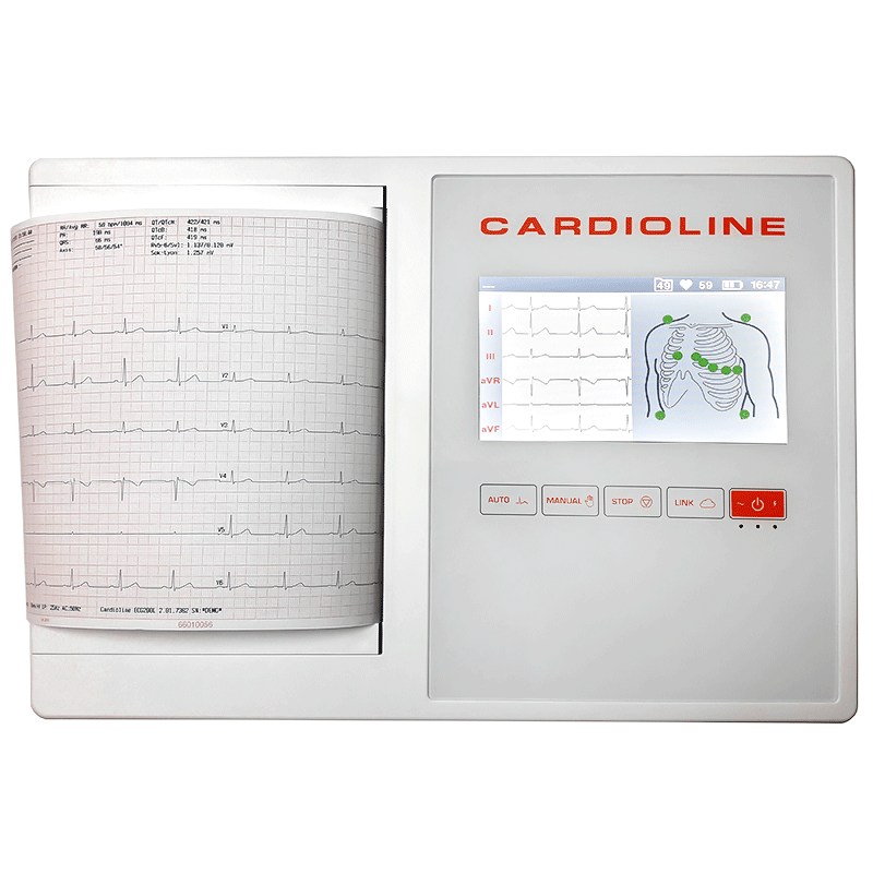 12-канальный электрокардиограф ECG 200L с интерпретацией Santreyd MED-149