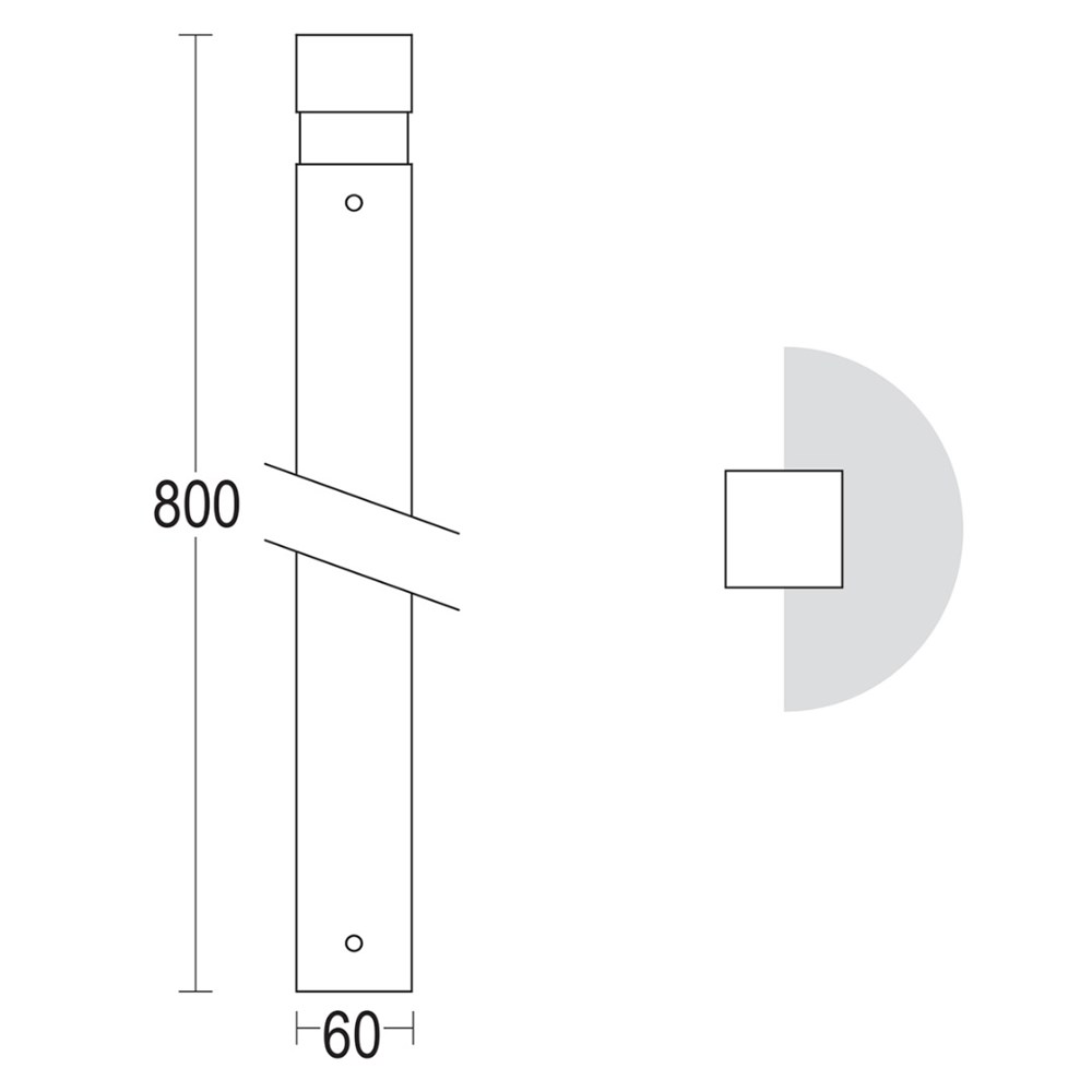 MiniQuadro 800 Ghidini Quadro .05 Темно-Cерый (Матовый) - Вид №1