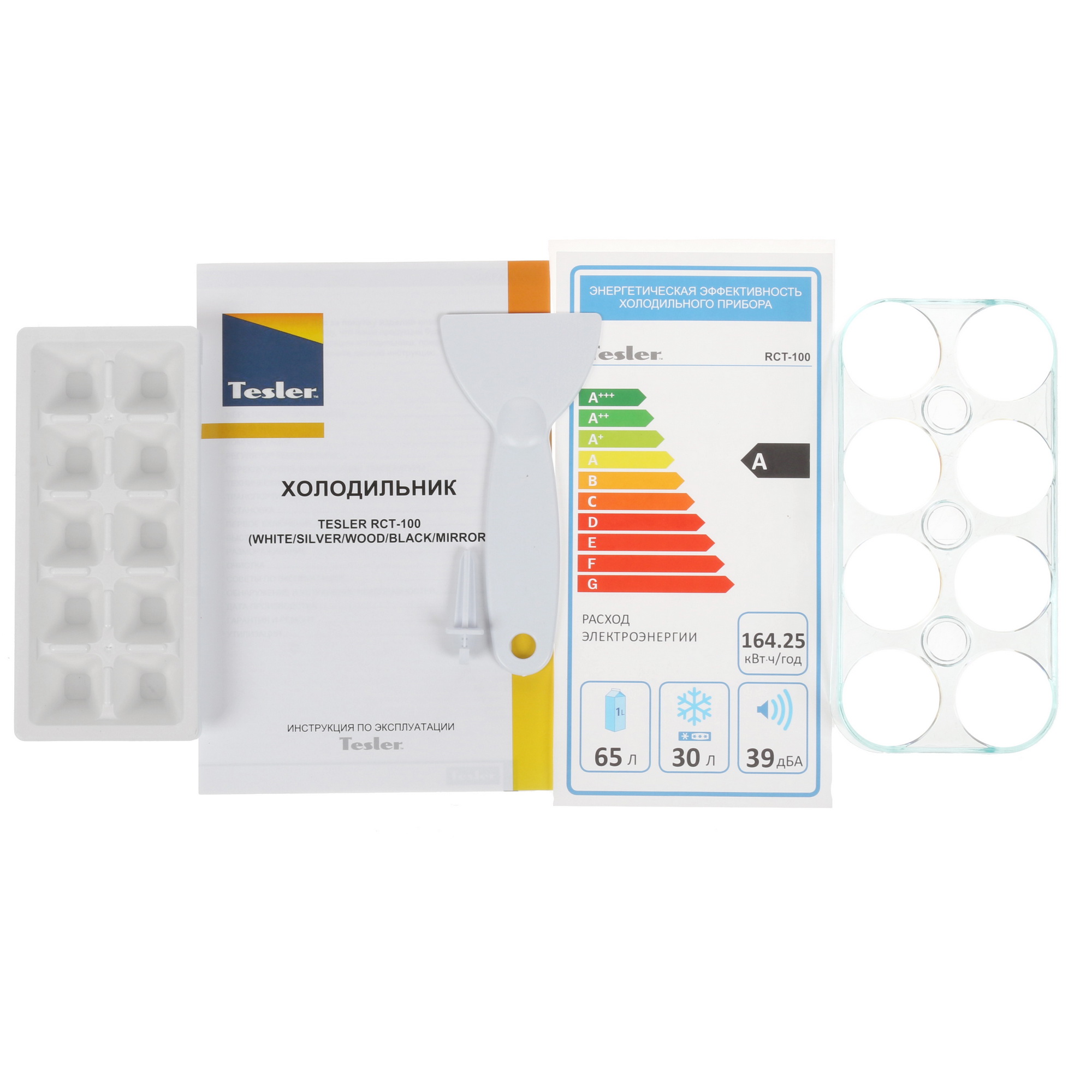 1118627 Холодильник компактный   Tesler RCT-100 черный STDN-0087471 - Вид №8