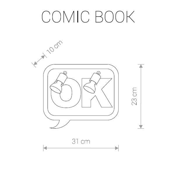 Спот детский Comic Book Ok NOWODVORSKI COMIC BOOK 326580 Голубой  - Вид №1