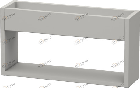 KT253700707 Полочка настенная Ketho #KT2537 500 x 135 мм Бетонно-серый матовый декор Duravit