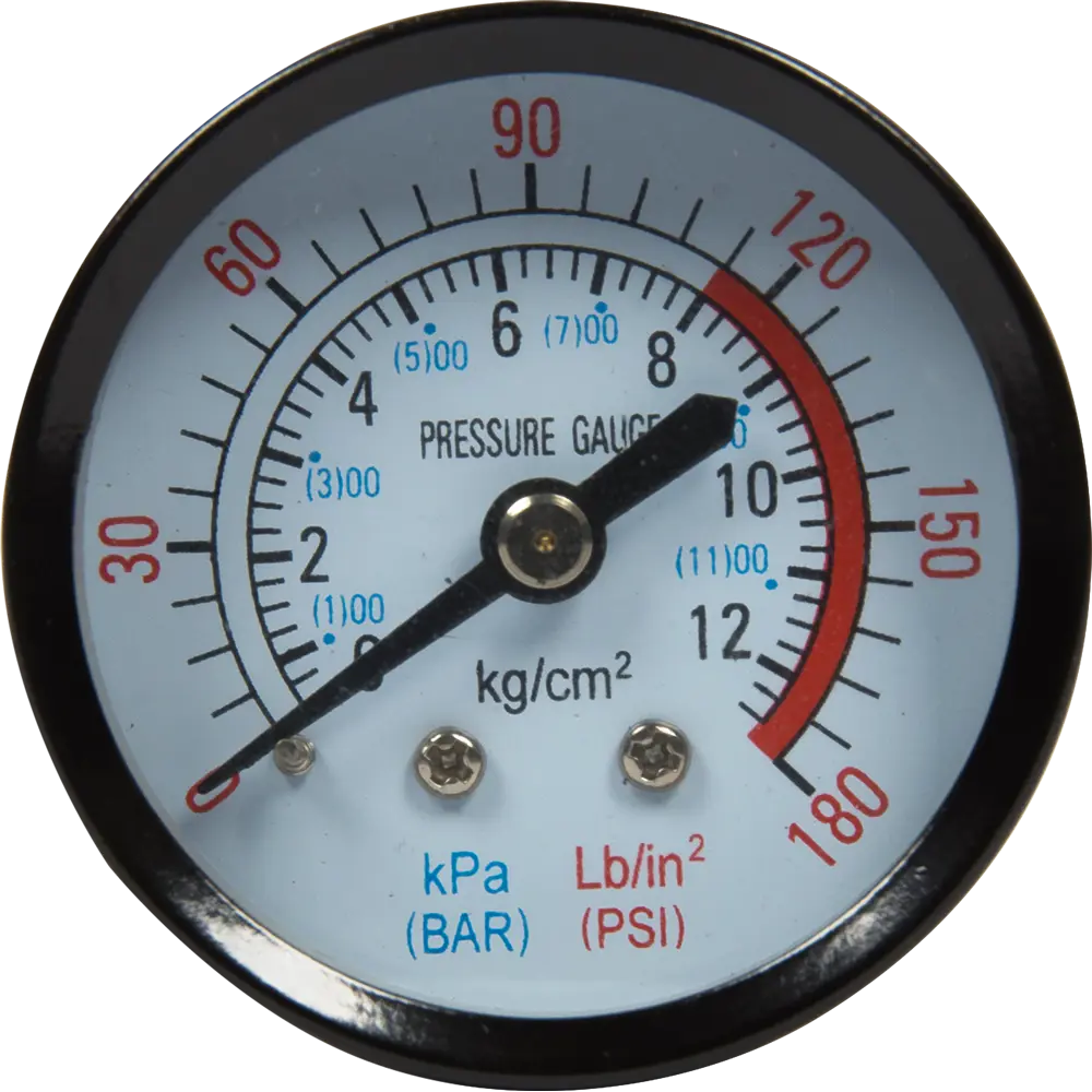 Манометр АЭРУС 50 мм с двойной шкалой для измерения давления газа 15309001 STLM-0847161