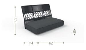 Садовый диван с полуостровом Talenti Cliff Decò ARCH-00087599 - Вид №9