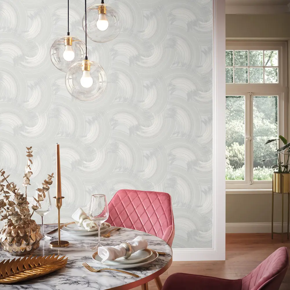 WALL UP Neon - флизелиновые обои черно-золотистые для стильного интерьера 89383193 STLM-1482784 - Вид №3