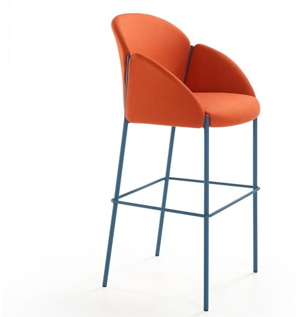 Artifort Высокий табурет из ткани с подлокотниками со спинкой Andrea sun-id-1435213 - Вид №5