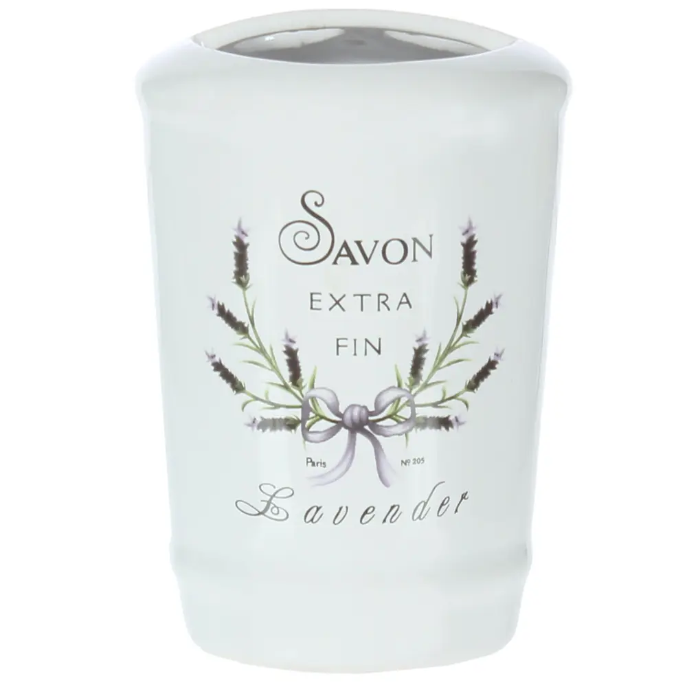 Стакан для зубных щёток настольный «Lavender» керамика, цвет белый 15900554 STLM-2001710 Santreyd
