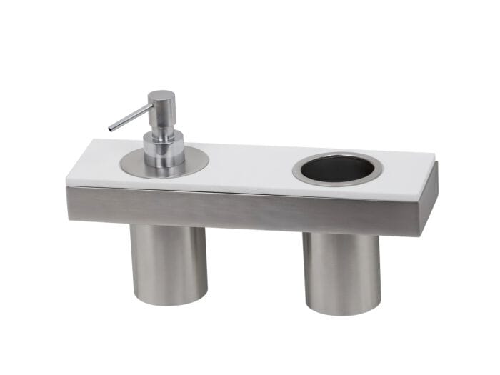 Дозатор мыла / держатель зубной щетки из латуни и Corian® Gaia Mobili Complements ARCH-00086150 - Вид №1