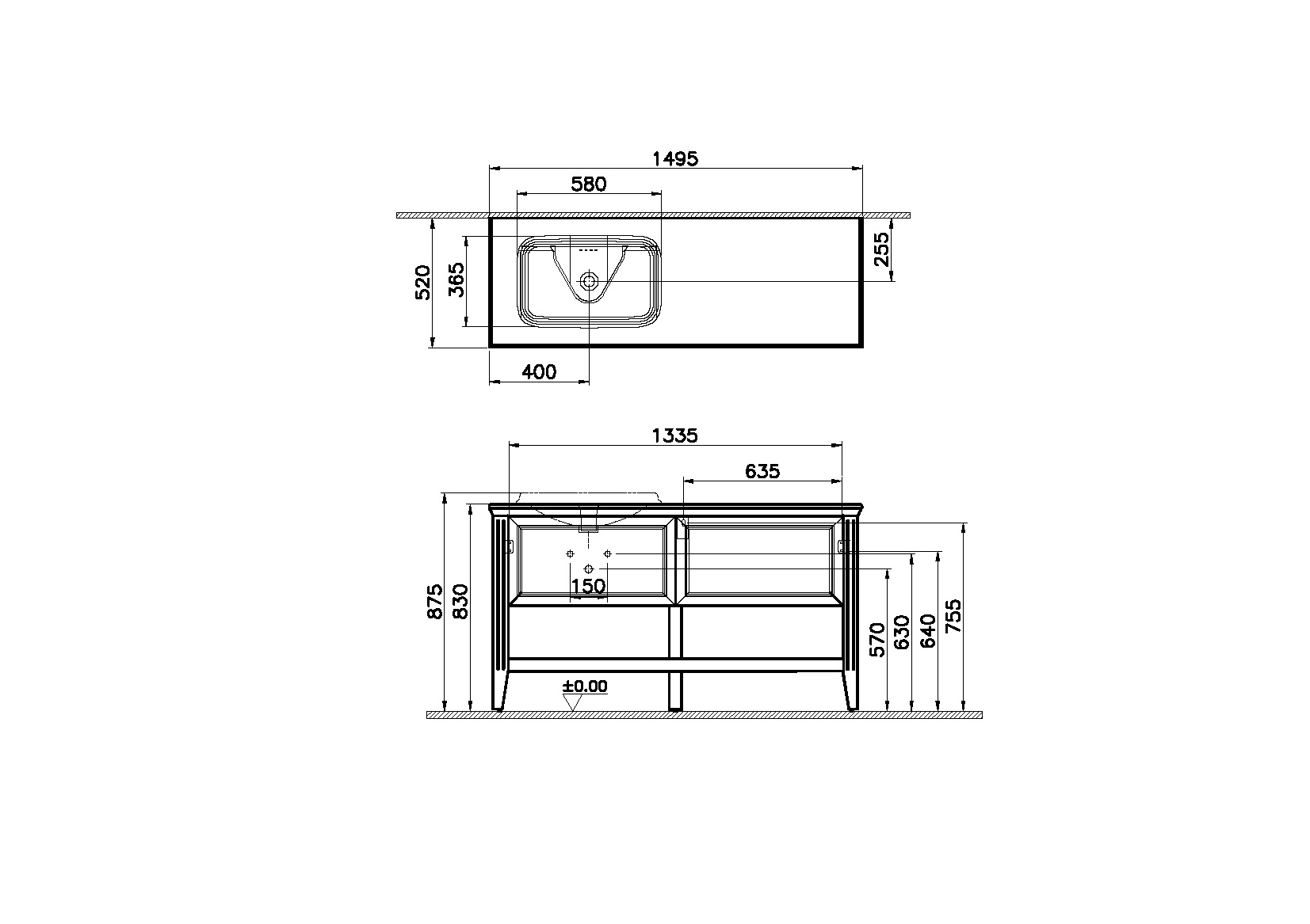 62205 Раковина Vitraglobal Valarte  - Вид №1