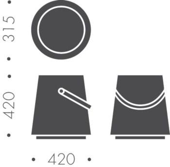 Heavens Пуф из круглой ткани с обивкой Eden sun-id-1499729 - Вид №5