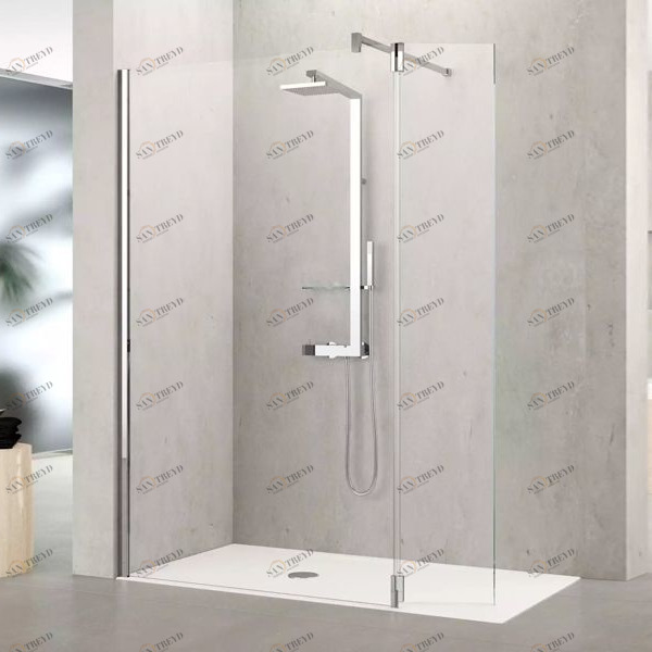 Novellini. Душевой уголок 100x100 см H2 с хромированным профилем KUADRA KUADH1001KKUADHA37K1