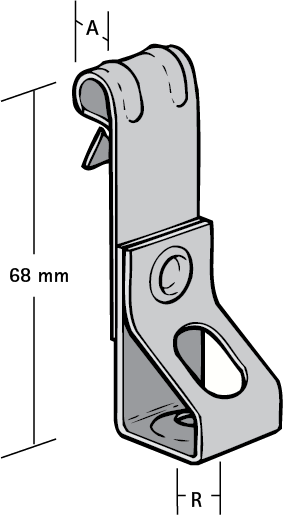 57420855 Крепление для электромонтажа Britclips® PHV ICT для вертикальных балок WALRAVEN  - Вид №1