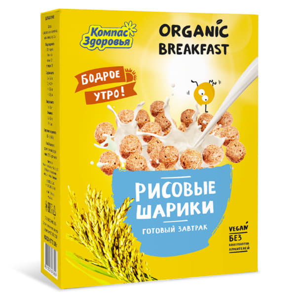 Шарики Рисовые Компас Здоровья 100 г Santreyd 12933