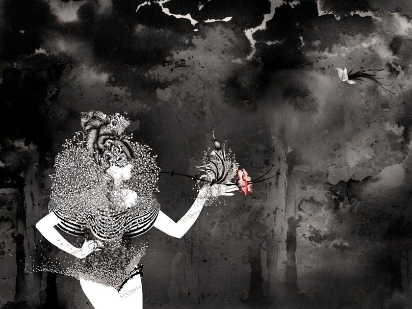 MOMENTI Авторский художественный принт Crazy home paintings Nc-007