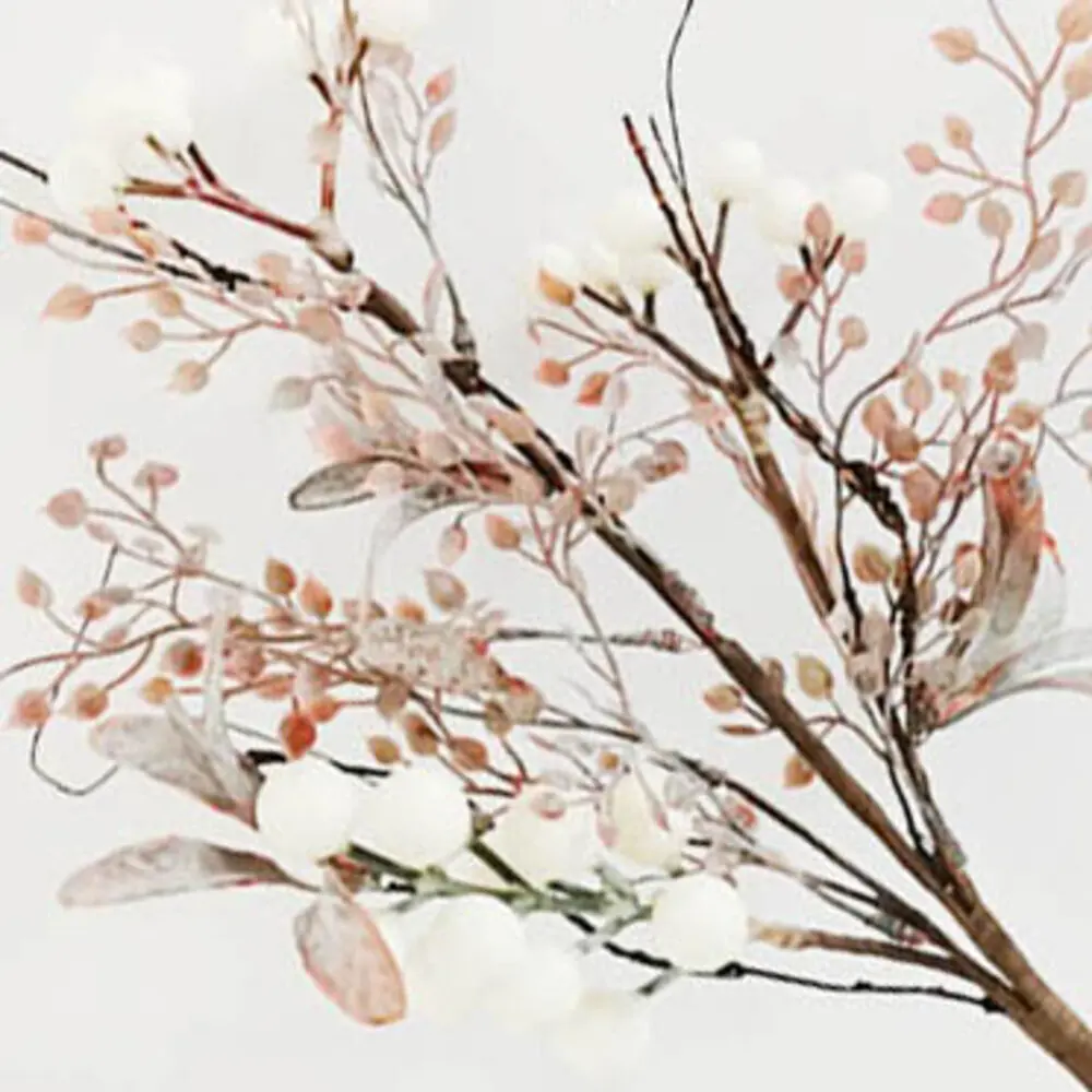 88449647 Новогоднее украшение Изделие декоративное Ветка 54x22 см цвет розово-бежевый STLM-1331069 Santreyd  - Вид №5