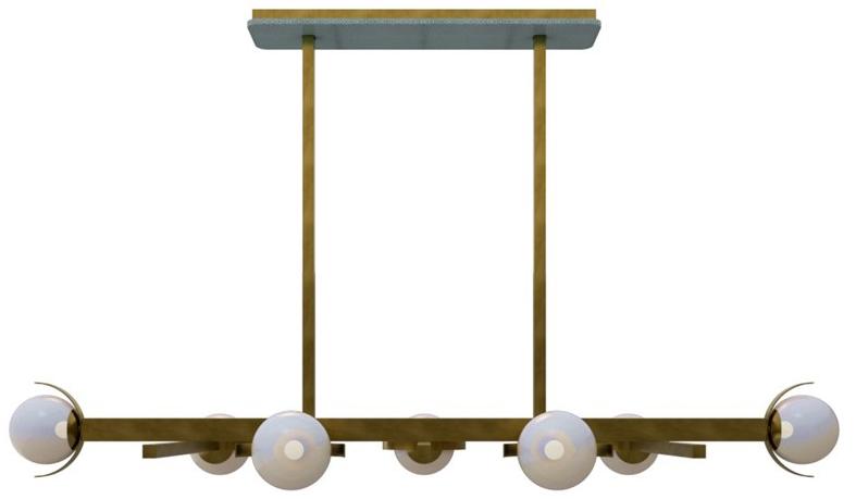MARIONI Подвесной светильник из латуни Greta 02971 - Вид №1