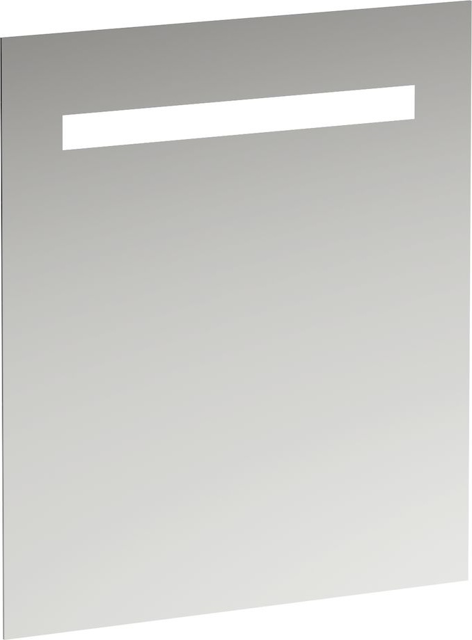 H4476319501441 Зеркало, 600 мм, с встроенной горизонтальной LED подсветкой, включение от общего выключателя, алюминиевый каркас, 4000 K, IP44 LAUFEN PRO