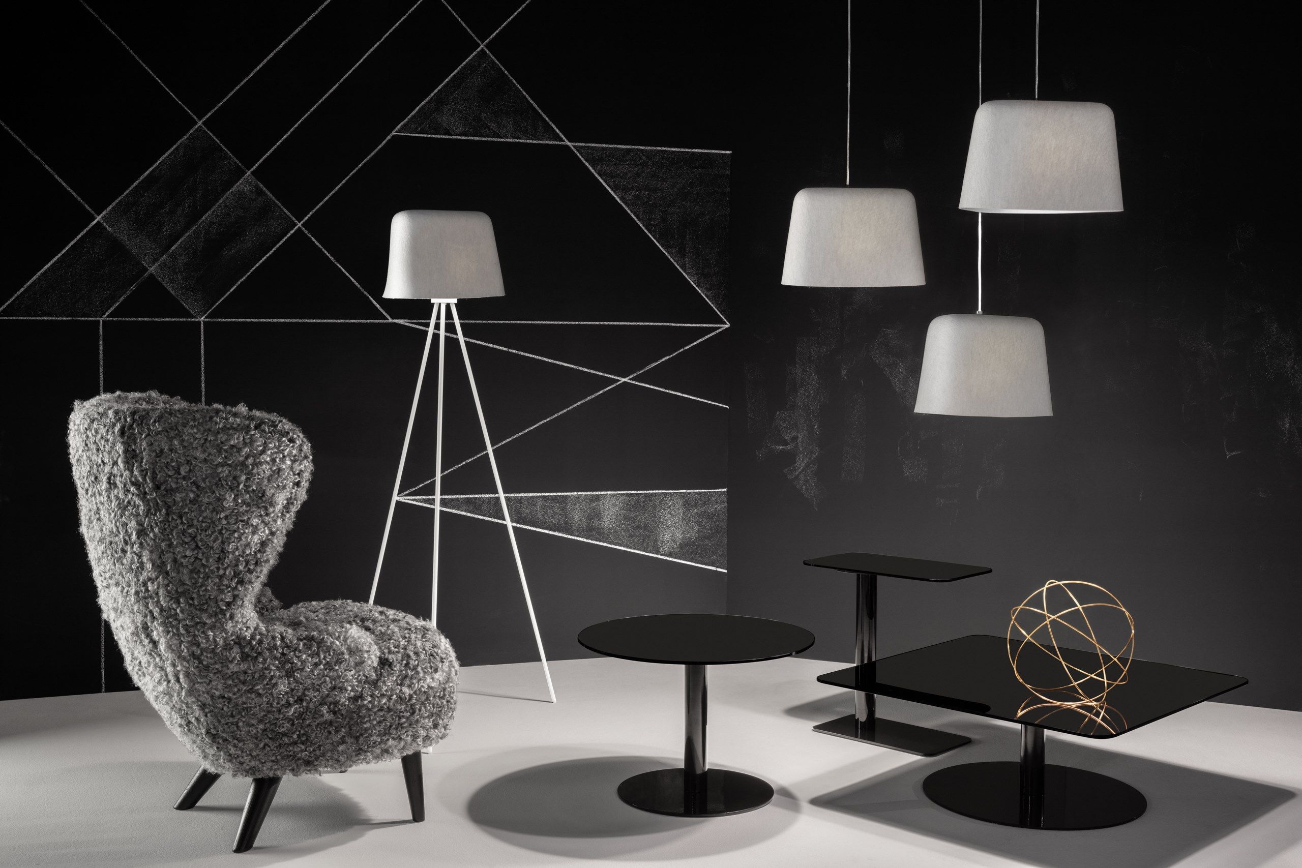 Круглый журнальный столик из стали и стекла Tom Dixon Flash ARCH-00030356 - Вид №5