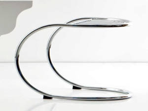 Стальной консольный низкий стул