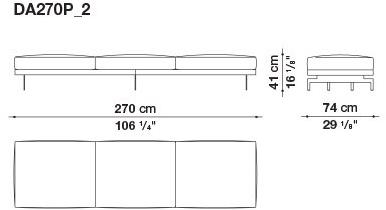 B&B Italia 3-х местный тканевый диван Dock sun-id-1376507 - Вид №131