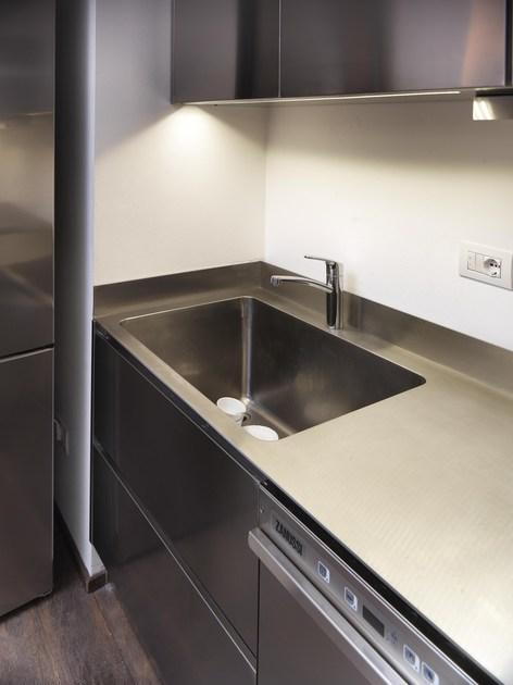 ABIMIS Кухня из нержавеющей стали на заказ с островом Atelier sun-id-1502875 - Вид №21