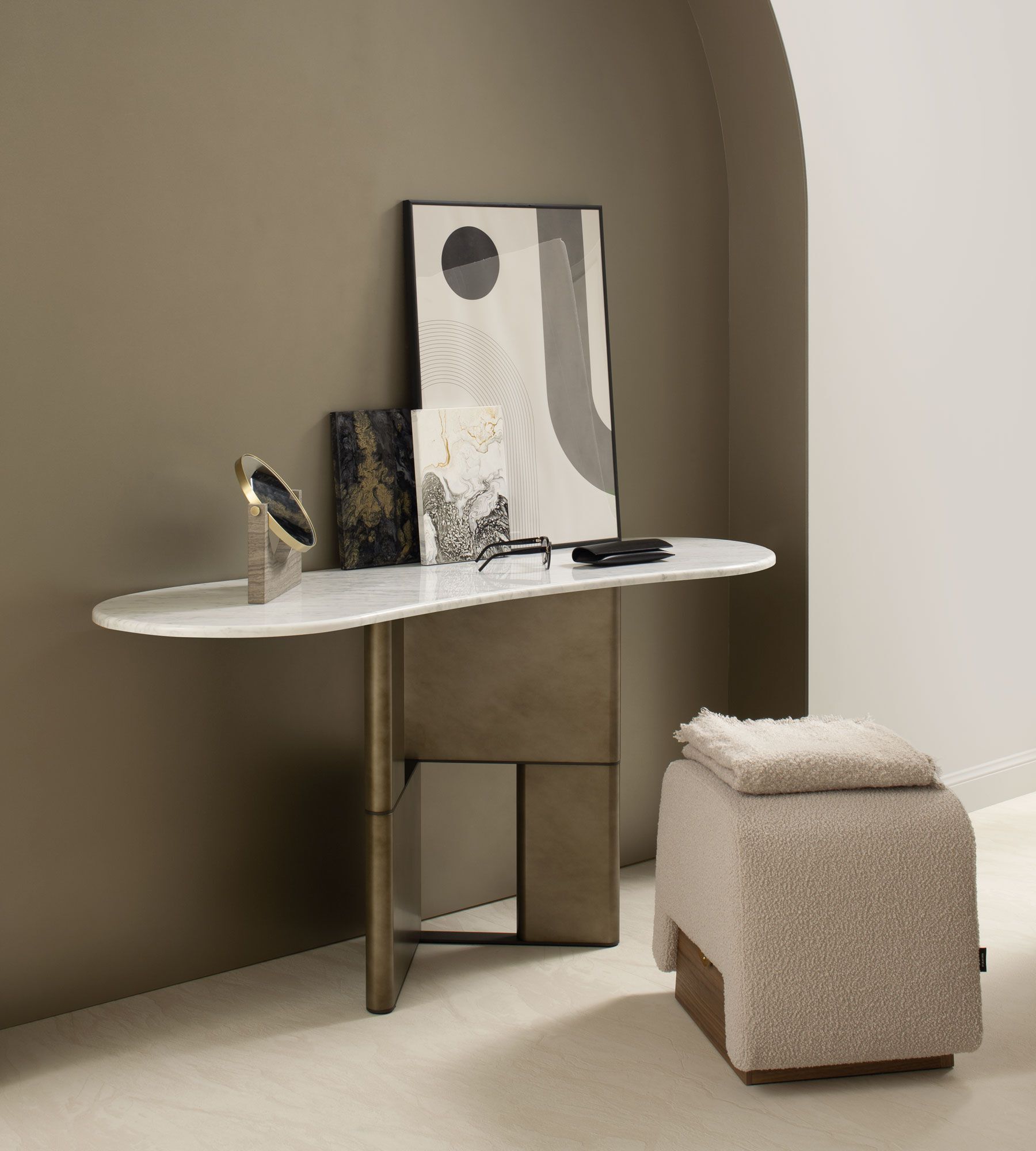 Мраморный консольный стол Morica Design TETRIS ARCH-00078124 - Вид №9