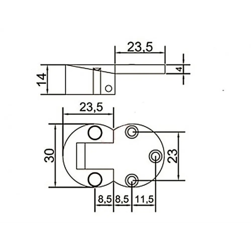 Петля мебельная откидных элементов Samet 90°, 2 шт STLM-2108496 - Вид №2