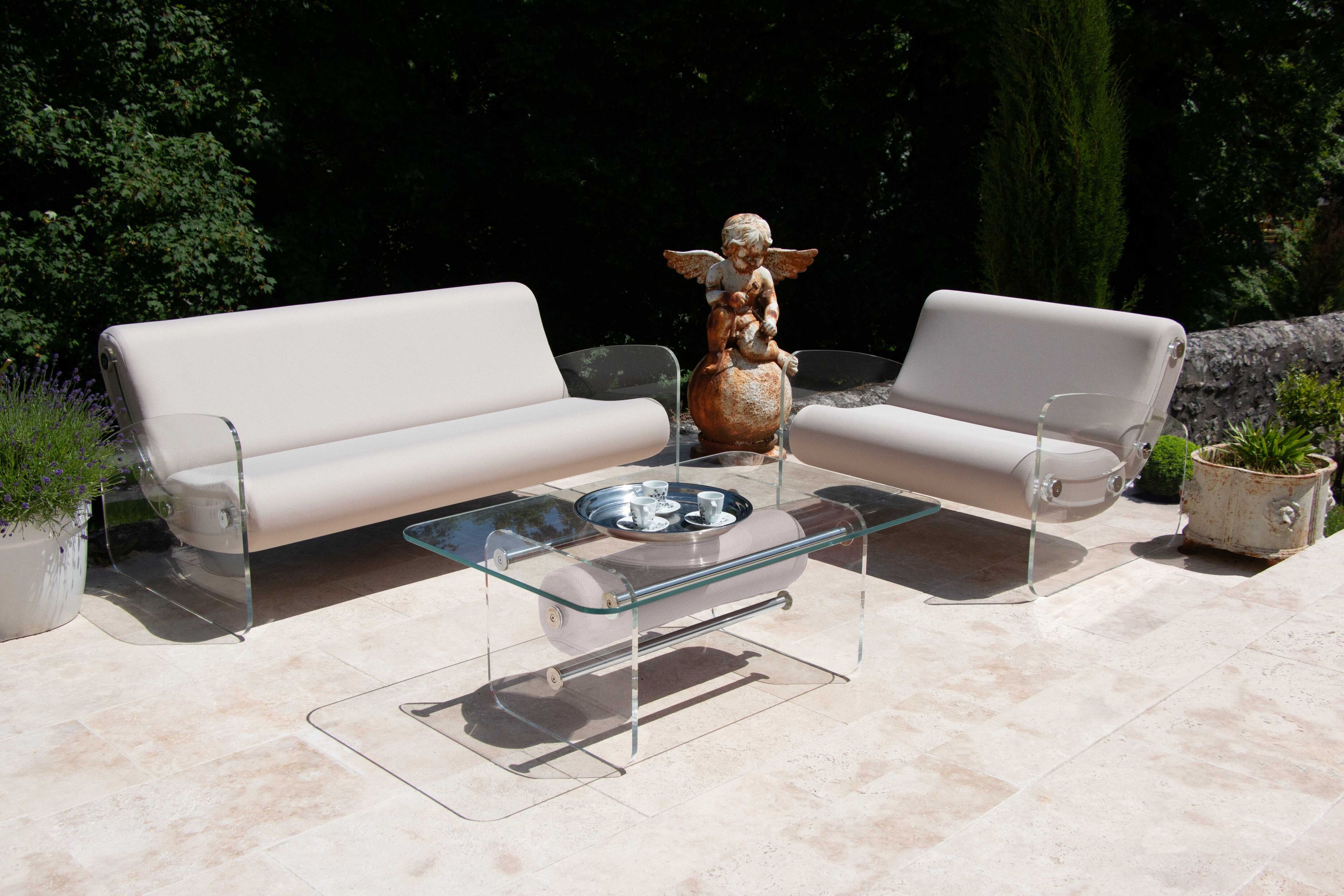 Кресло из ПММА и ткани с подлокотниками KUUMO MW03 ARCH-00086087 - Вид №2