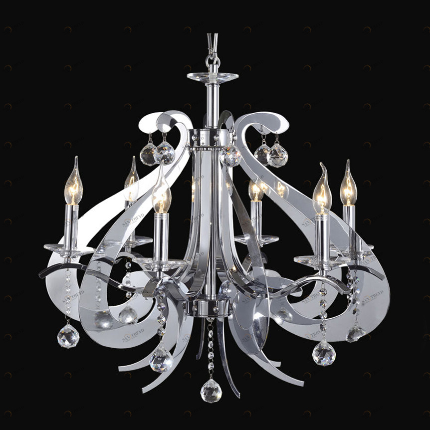 Люстра дизайнерская School хром 1306/C NEWPORT ДИЗАЙНЕРСКИЕ, СВЕЧИ 057662 Хром 