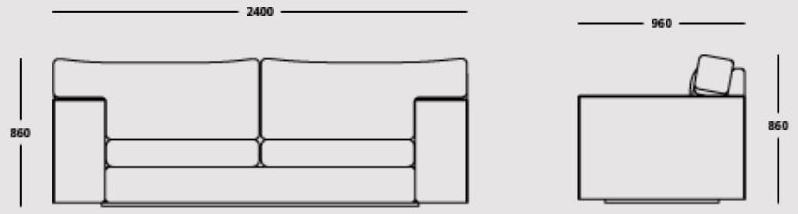 HMD INTERIORS 2-местный тканевый диван sun-id-1504038 - Вид №2