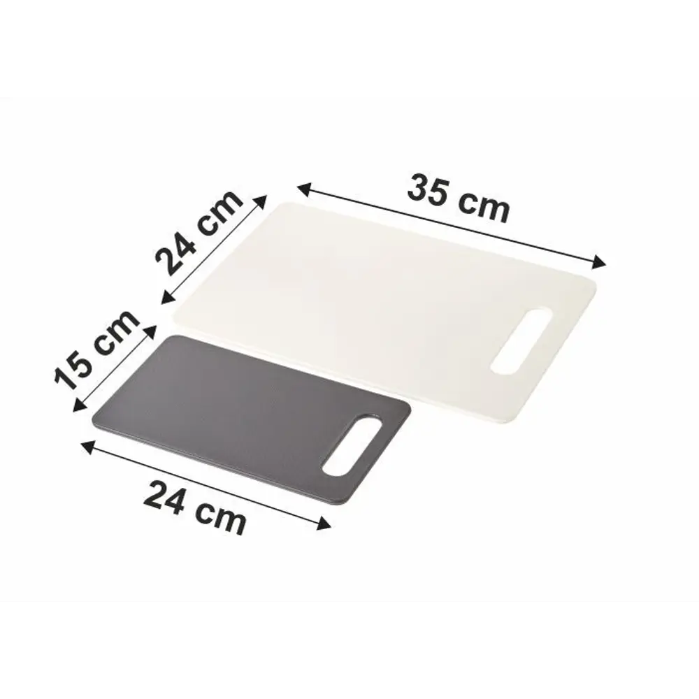 Набор досок Delinia 24x35x1.2см/24x15x1.2 см пластик цвет серый/белый 2 шт STLM-2004383 - Вид №6