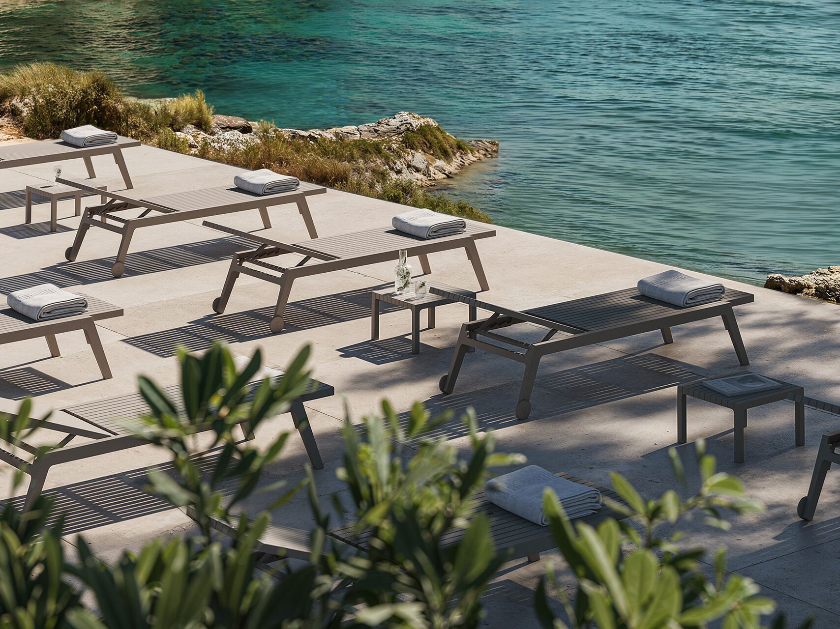 Полипропиленовая откидная Садовая кровать Vondom Spritz ARCH-00141096 - Вид №3