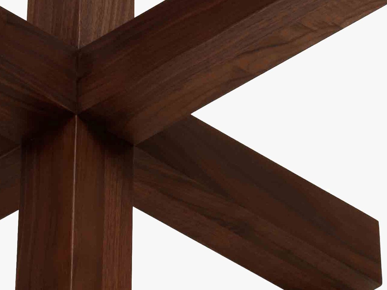 Круглый журнальный столик из массива дерева и стекла Air Division ARCH-00092510 - Вид №1