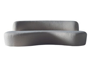 Ткань изогнутый съемный диван