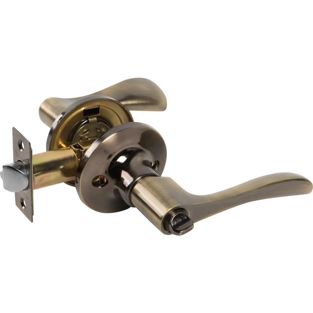 Ручка-защёлка Avers с ключом для межкомнатных дверей в бронзовом исполнении 82001739 STLM-0016927