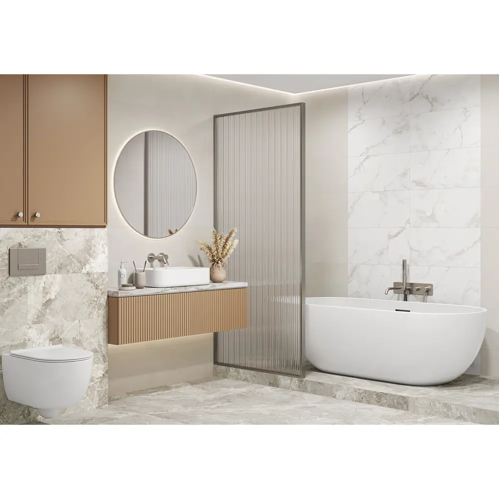 Настенная плитка Alma Ceramica Opera 47 30x60 см 1.98 м² матовая цвет бежевый STLM-2075936 - Вид №3