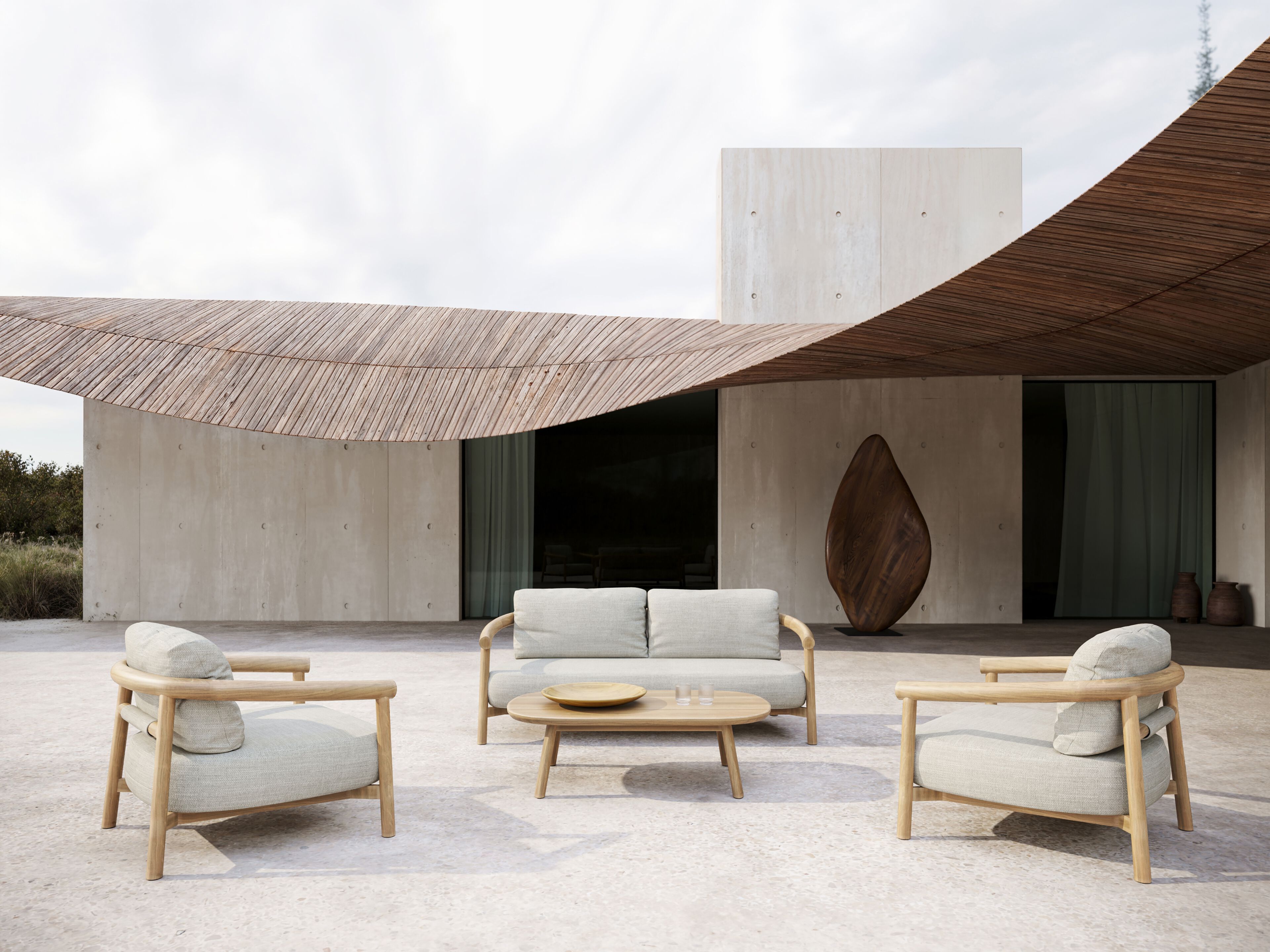 2-местный тканевый садовый диван SNOC Lyora ARCH-00152378 - Вид №3