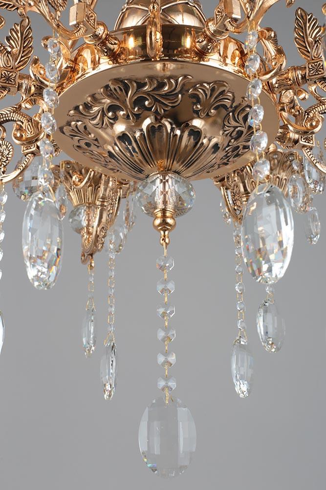 Подвесная люстра Omnilux Foro OML-75603-08 OMNILUX ДИЗАЙНЕРСКИЕ, FORO 279723 Золотой  - Вид №3