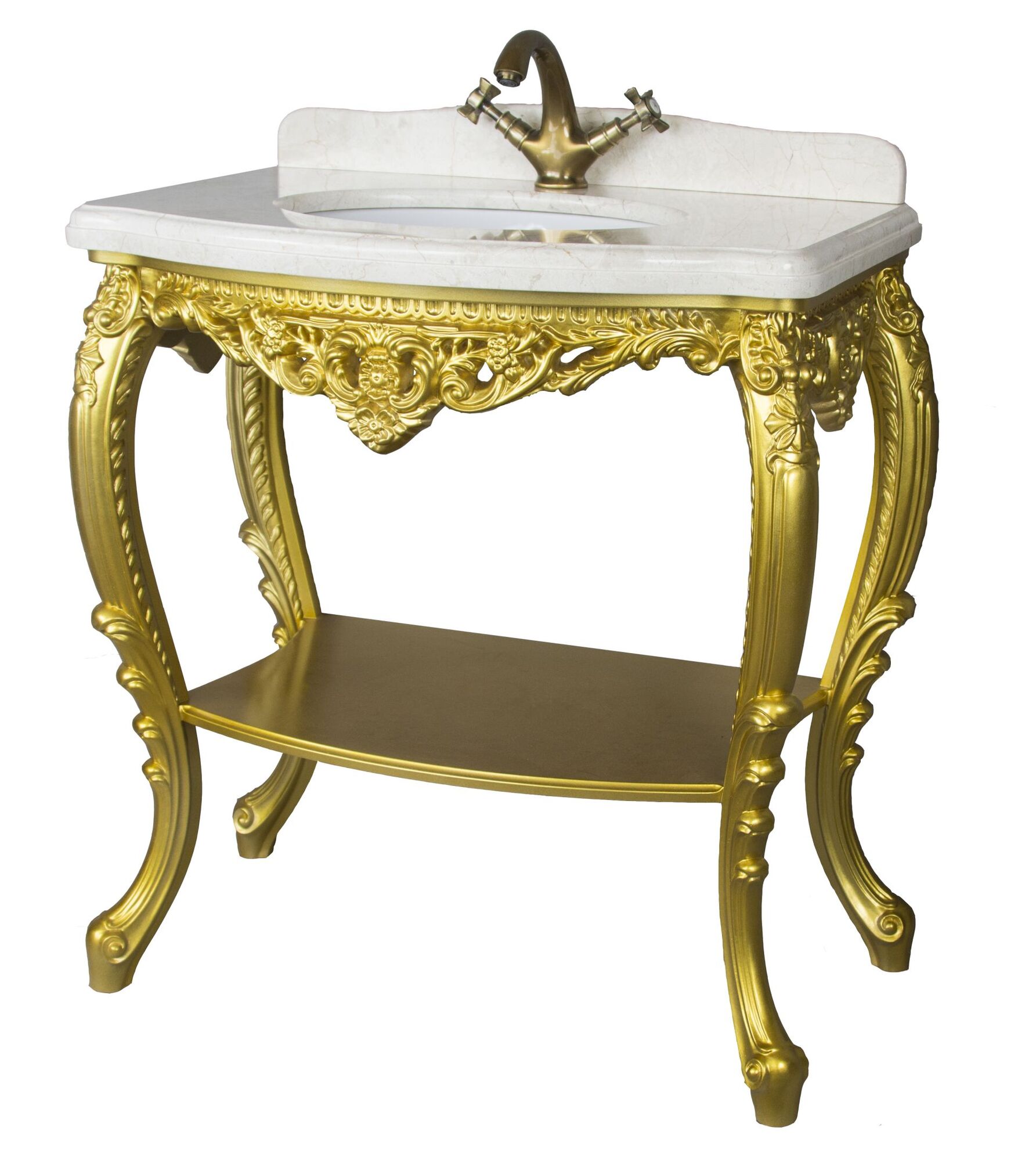 Консоль ISABELLA 80 арт. TS-10108-G/L поталь золото Tessoro TS10108GL - Вид №6