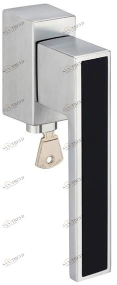 Оконная ручка ДК из замака с замком Q-insert A425dkc7158 Santreyd